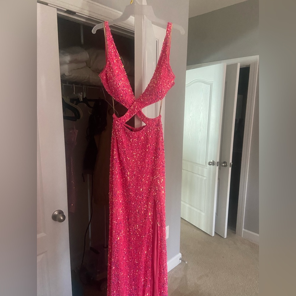 ALETA Hot Pink Size 00 Prom Dress